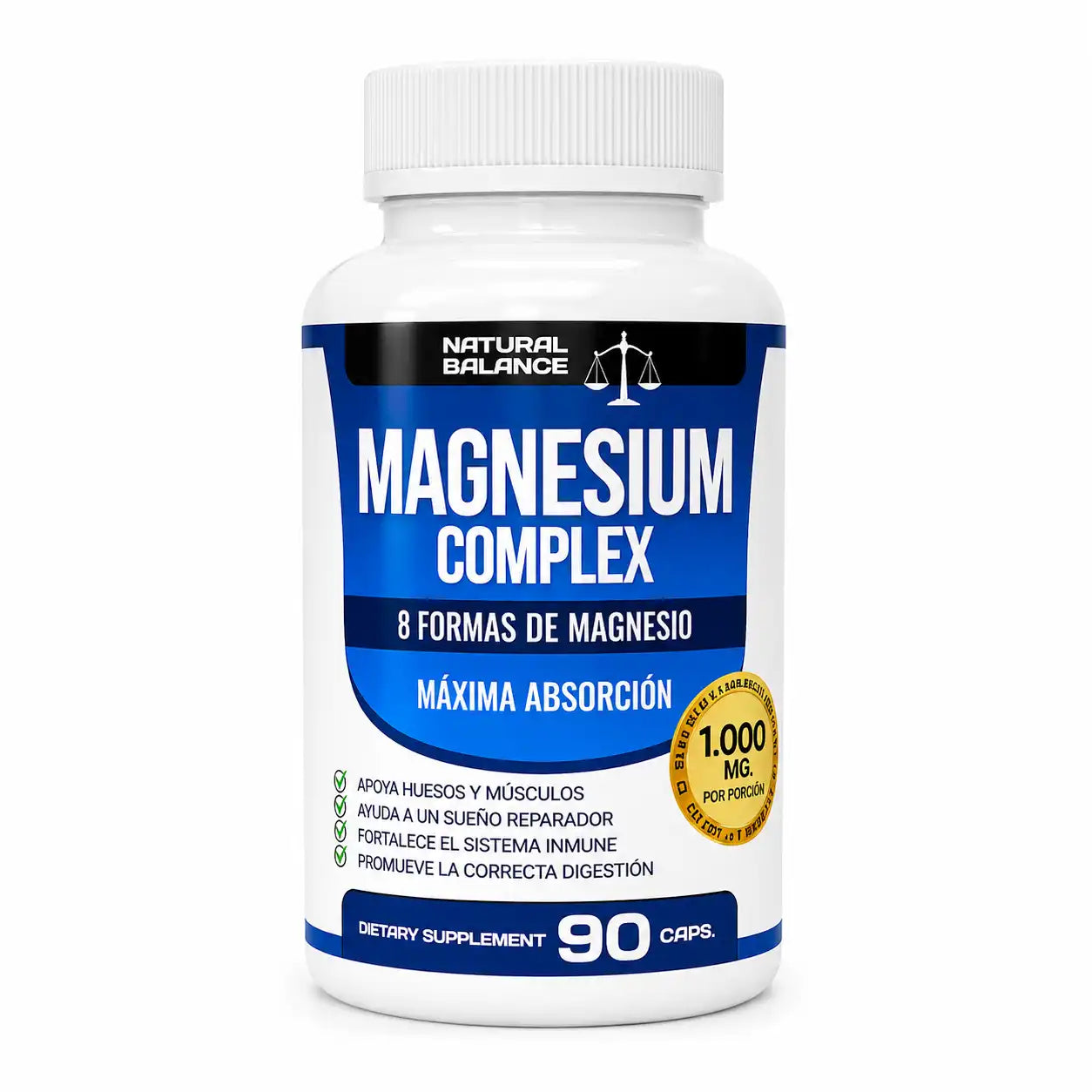 Magnesio Suplemento 8 Elemental 1000mg